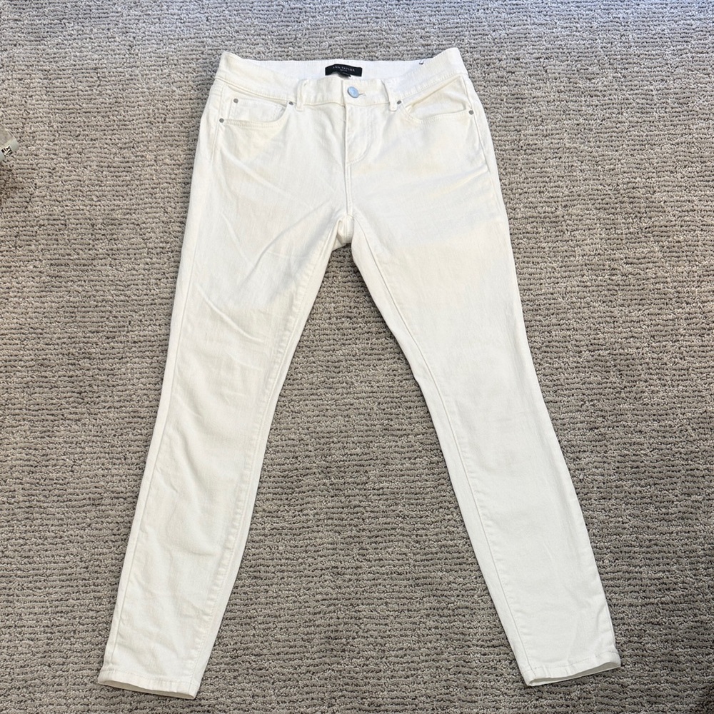Ann Taylor White Skinny Jeans